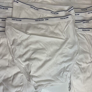 Fruit Of The Loom Mens Cotton White Briefs 15 Pair Size XL